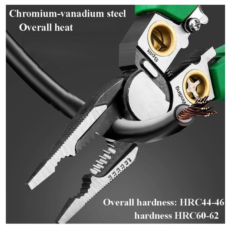 IPSTYLE 8-in-1 Multi-Function Wire Cutters With Wire Stripping Nose Pliers