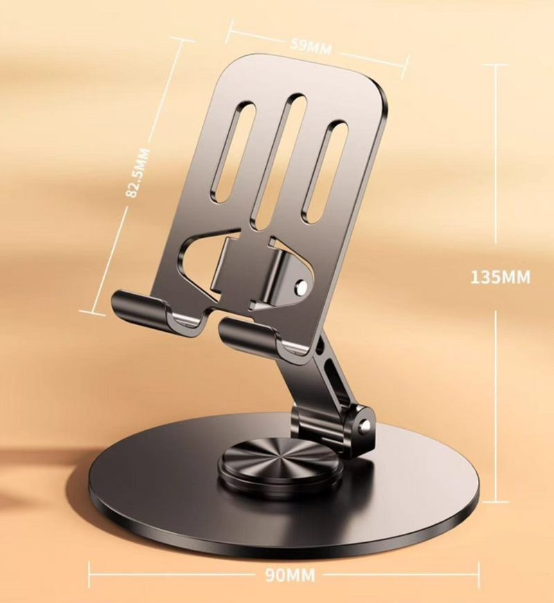 360 Degree Rotating Metal Mobile Phone Desktop Holder