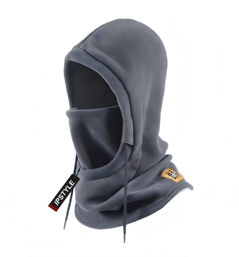 Winter Warm Hooded Hat Windproof Thickened Polar Fleece Ski Cycling Neck
