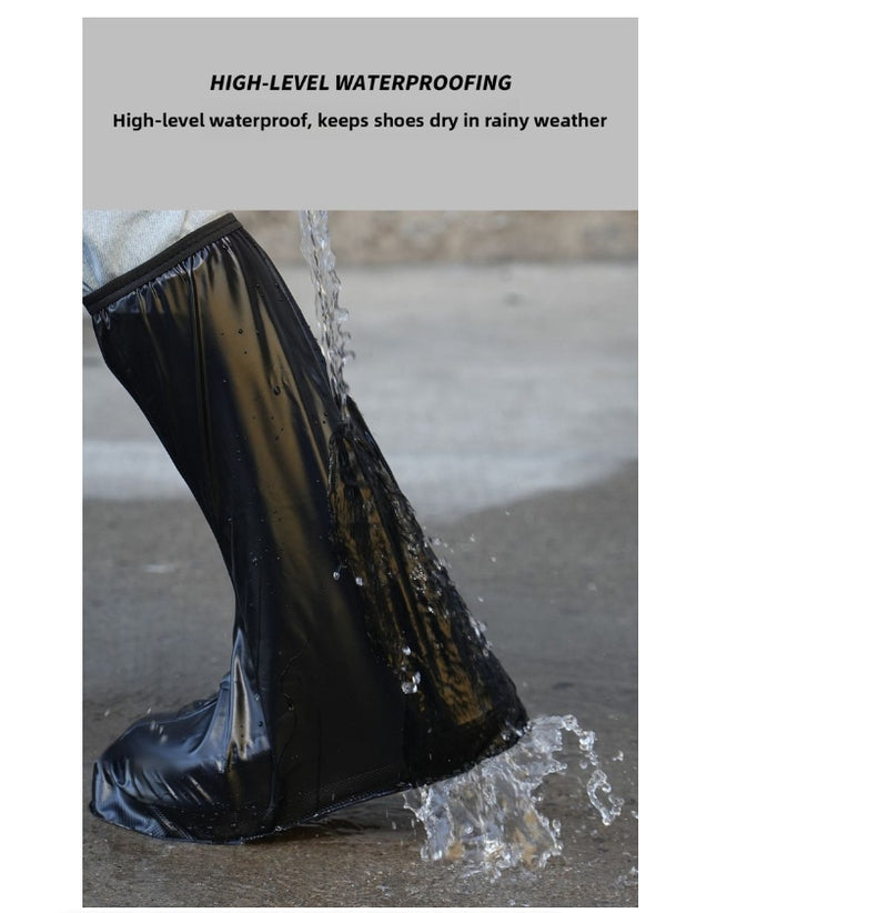 Thickened Waterproof Rain Boot Covers High Tube Anti-slip Wear-resistant