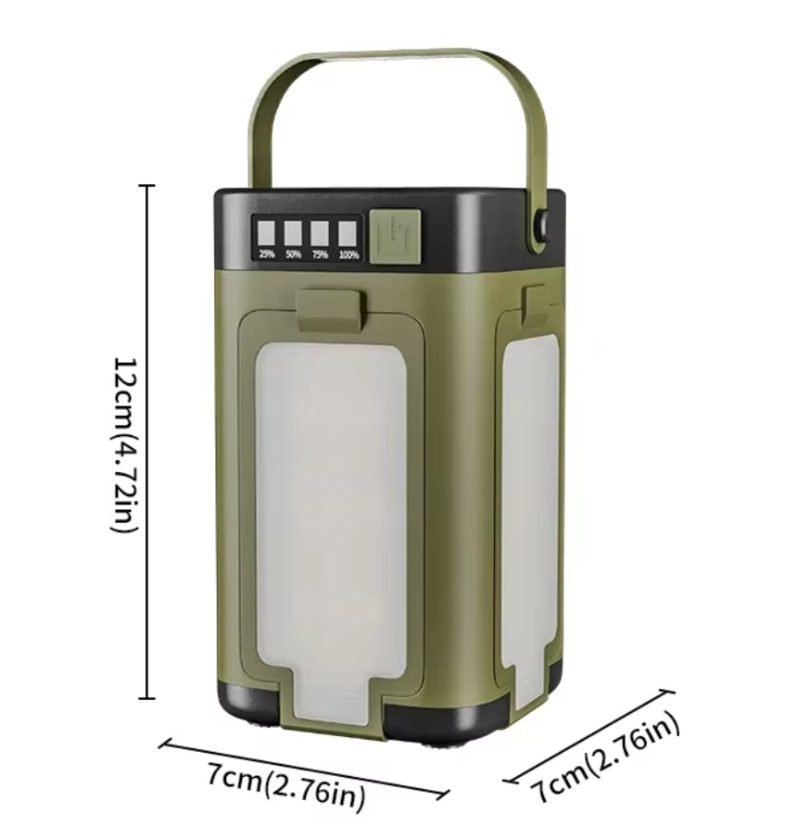 Camping Light Solar Charging Foldable 2000mah Power Bank Tent Light