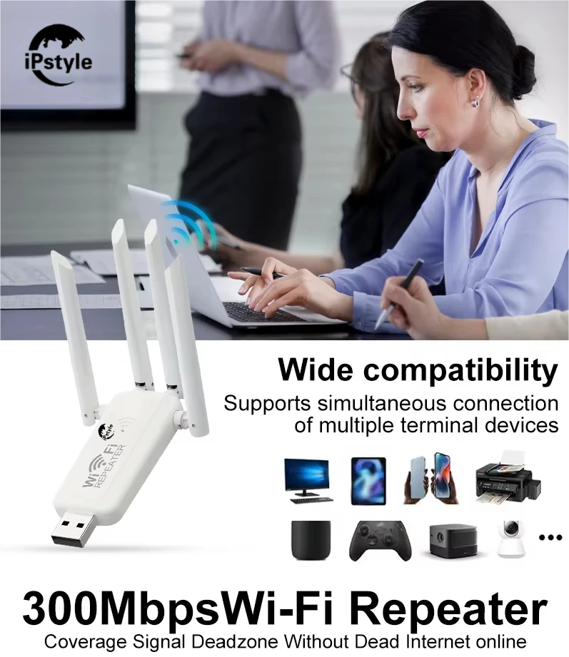 WiFi Extender Repeater USB 2.4G Amplifier Router Network