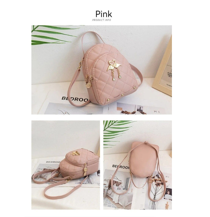 Woman Fashion Backpack Mini Ins Female Handbag Leisure Phone Packs - IPSTYLE