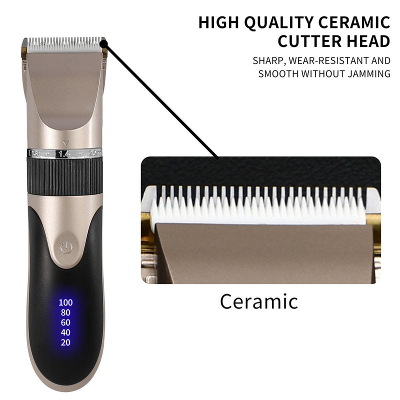 Hair Clipper Barber Beard Trimmer Ceramic Blade Hair Cutting