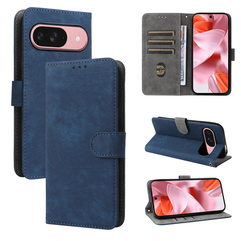 Flip Cover for Google Pixel 10 Pro PU Leather Phone Case RFID Blocking With Hand Strap