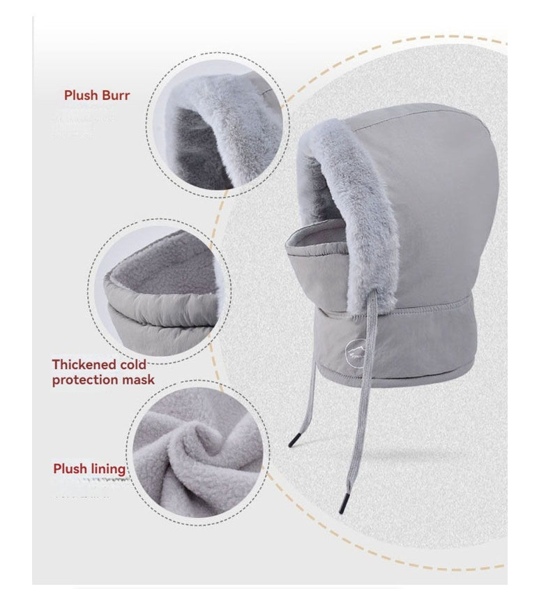Unisex Winter Windproof Face Mask Hat Scarf Thermal Fleece Cold Weather