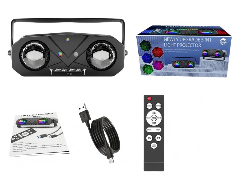 IPSTYLE Party Lights DJ Disco Light Disco Ball Stage Light Star Projector