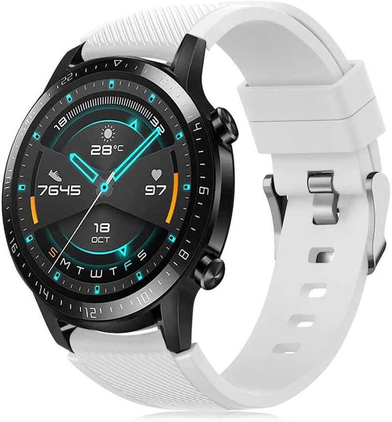 Silicone Strap Compatible with Huawei Watch GT 46mm Smart Watch 22mm