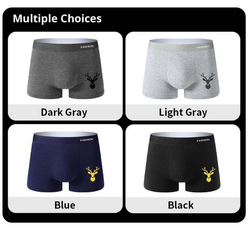 IPSTYLE Men Underwear Soft Sports BreathableTrendy Tashion Pop Print Boxer