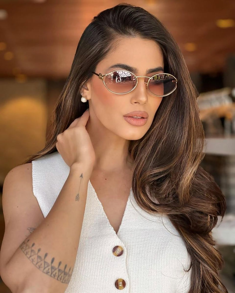 Trendy Small Round Sunglasses – Retro Oval Frame for Men & Women, 100% UV Protection & Anti-Glare
