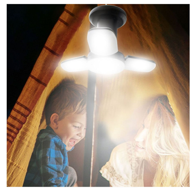 Outdoor Lighting Portable LED Solar Camping Lights USB Rechargeable