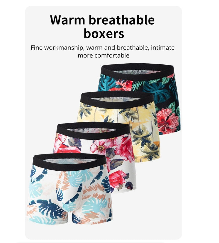 IPSTYLE MEN'S Underwear Comfortable and Breathable Crotch Boxers Teenagers