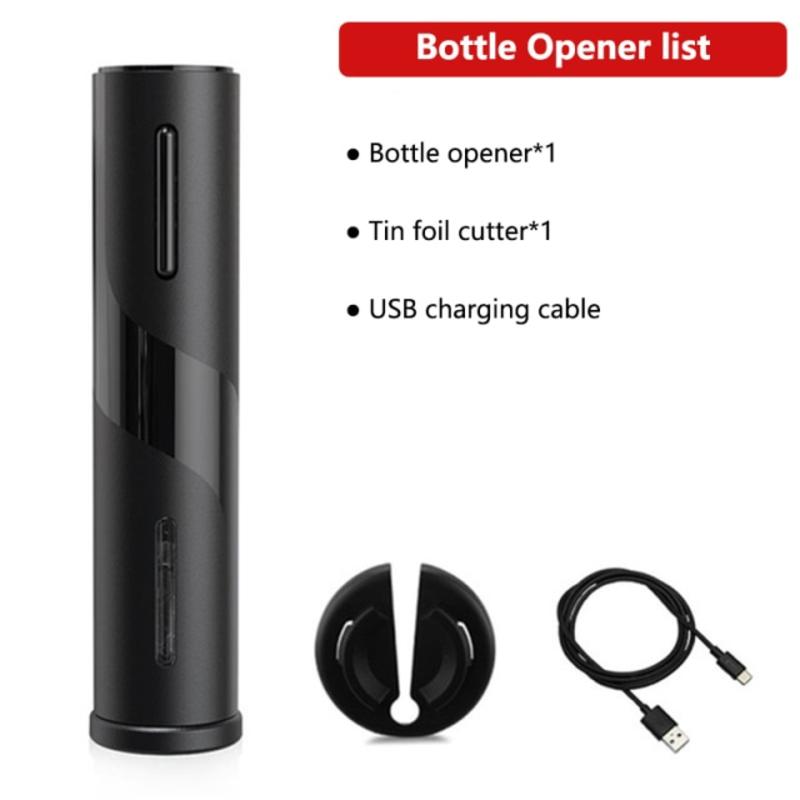 Electric Wine Opener, Rechargeable Automatic Wine Bottle Cork with USB