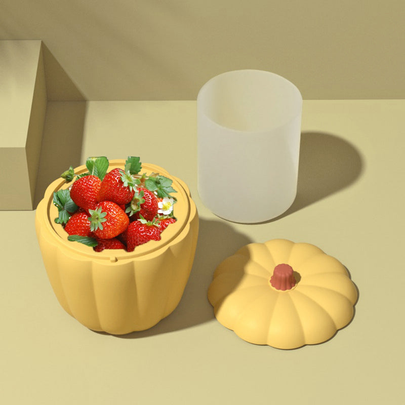 Silicone Ice Cube Pumpkin Portable Bucket Cooler for Wine