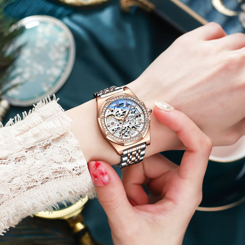 Chenxi Women's Skeleton Automatic Mechanical Watch