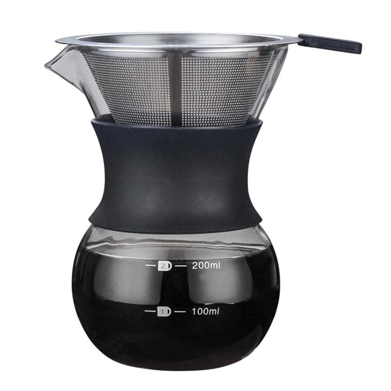 Pouring machine with brasilin glass hand brewer | coffee jugs - 200ml