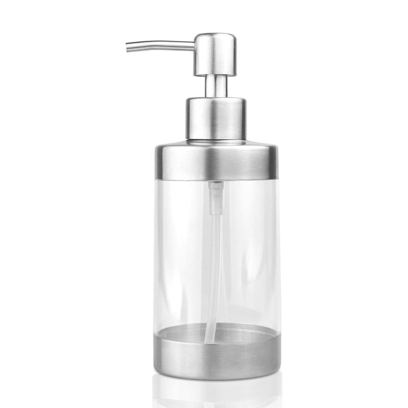 Acrylic 304 Stainless Steel Bathroom Soap Dispenser