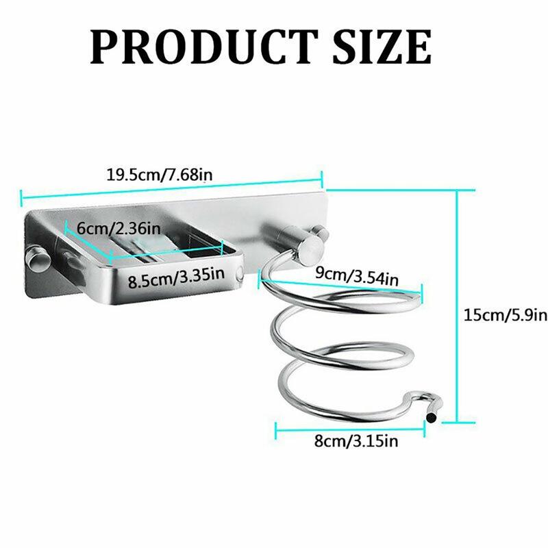 Hairdryer Support Space Aluminum Single Wall