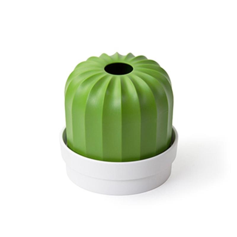 2 pcs. Single sale plastic creative towel box with cactus desktop draw