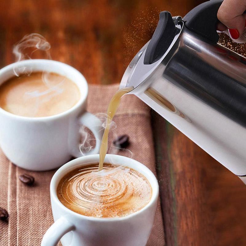 Stovetop  Stainless Steel Mocha Coffee maker450ml