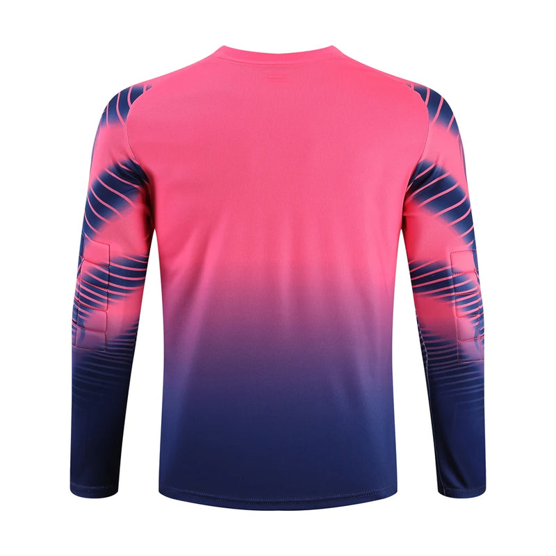 Adult Kids Long Sleeve Sponge Soccer Goalkeeper Uniform Set