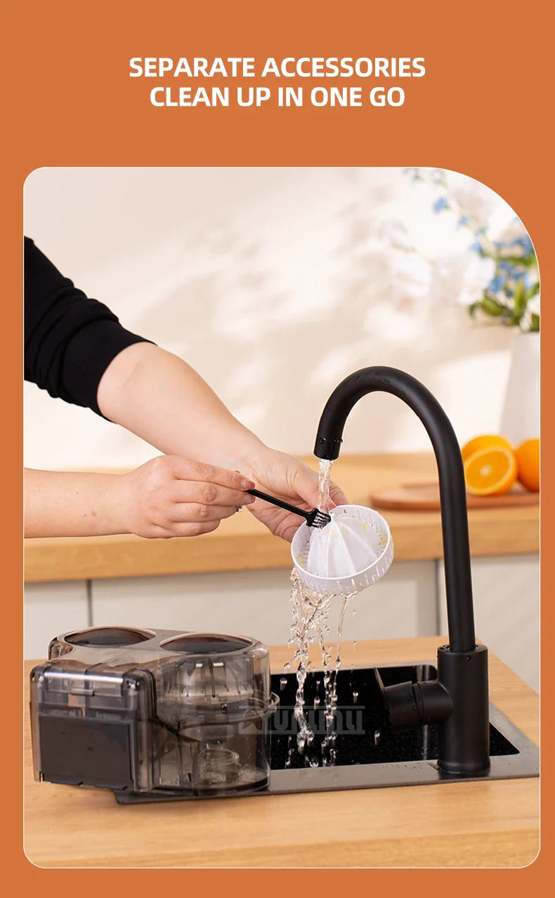 IPSTYLE Dual Head Automatic Citrus Juicer Machine Electric Lemon Orange Press