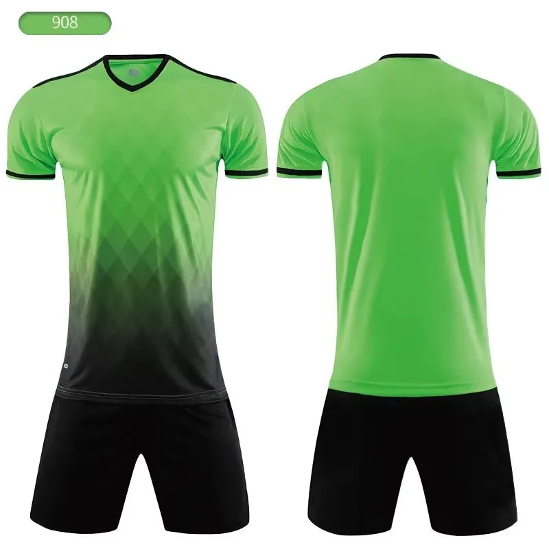 Custom Kids Soccer Jerseys Personalized Boys Football Uniform Set