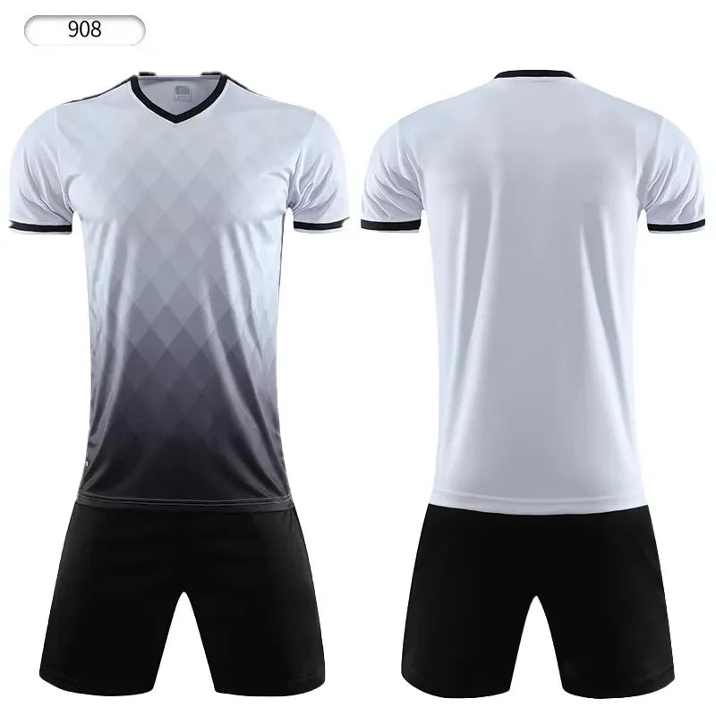 Custom Kids Soccer Jerseys Personalized Boys Football Uniform Set