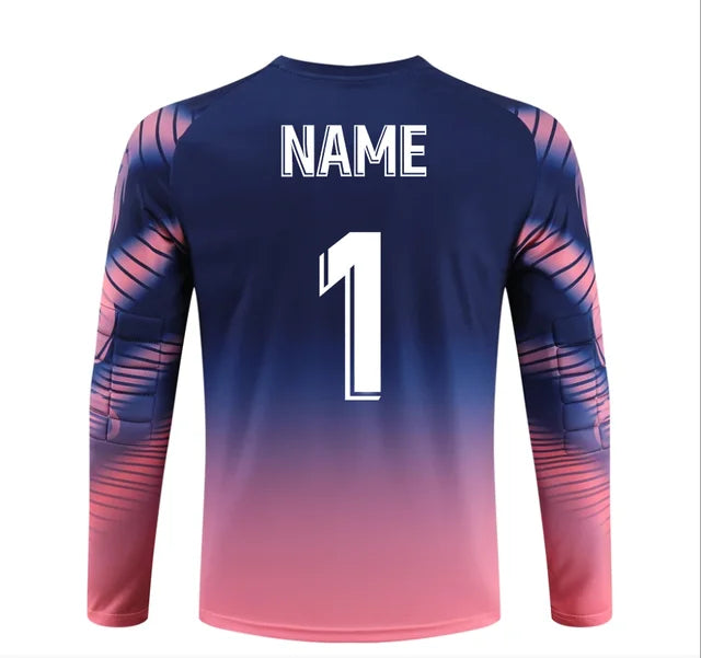 Adult Kids Long Sleeve Sponge Soccer Goalkeeper Uniform Set