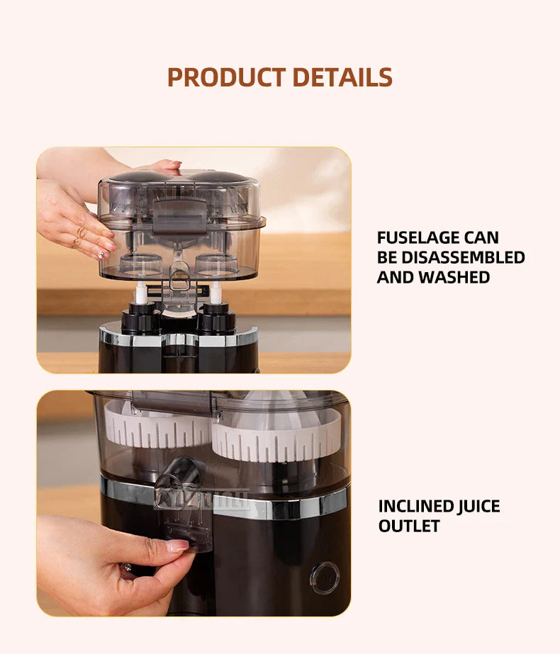 IPSTYLE Dual Head Automatic Citrus Juicer Machine Electric Lemon Orange Press