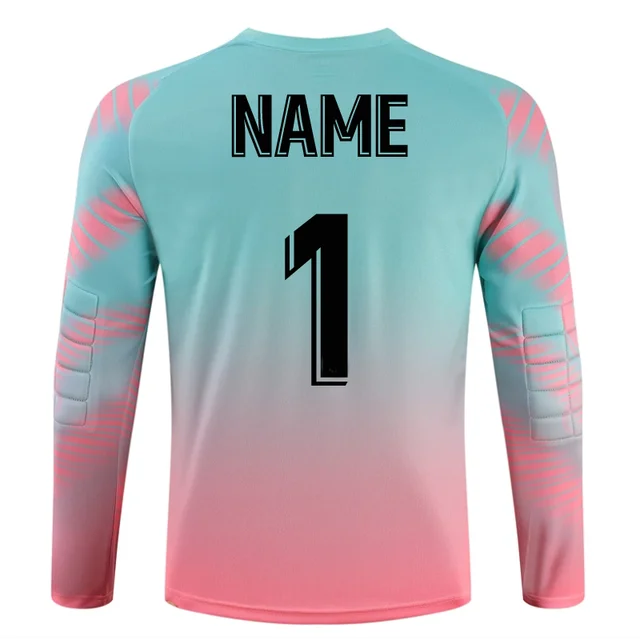 Adult Kids Long Sleeve Sponge Soccer Goalkeeper Uniform Set