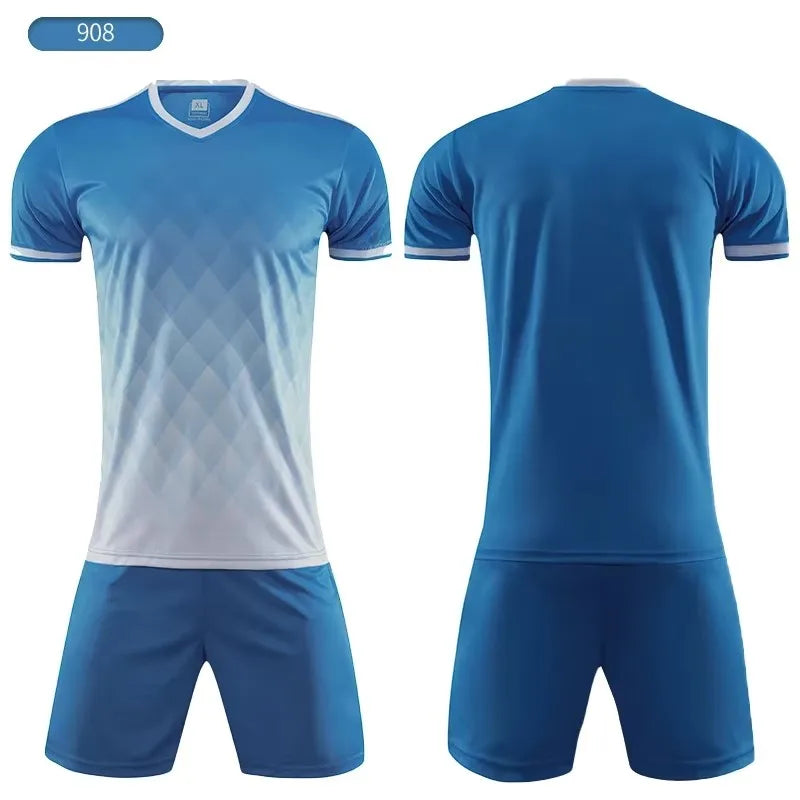 Custom Kids Soccer Jerseys Personalized Boys Football Uniform Set