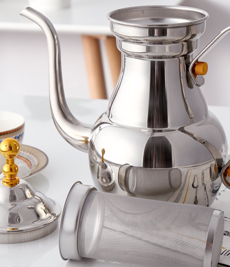 0.7L hotel kettle stainless steel kettle long pouring neck