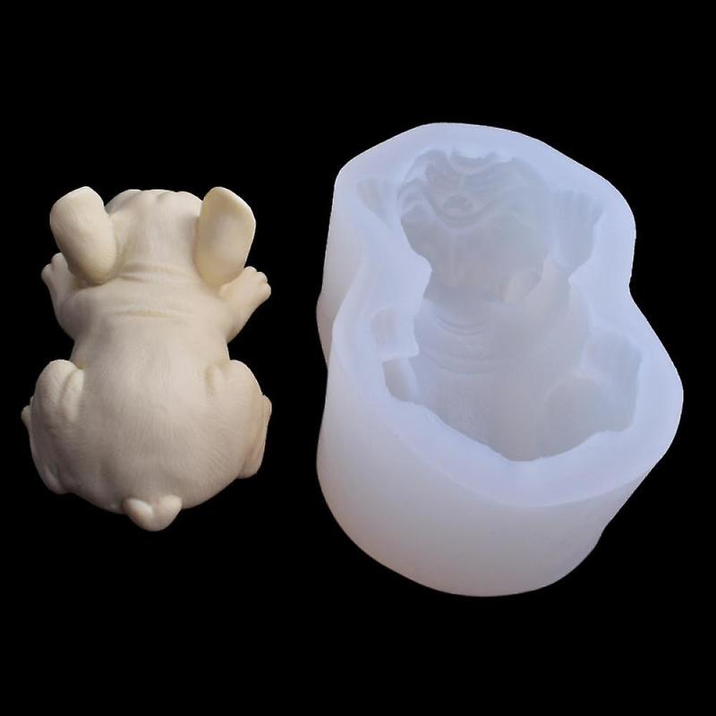 3D Silicone Moulds French Bulldog for Soap Making DIY Mold
