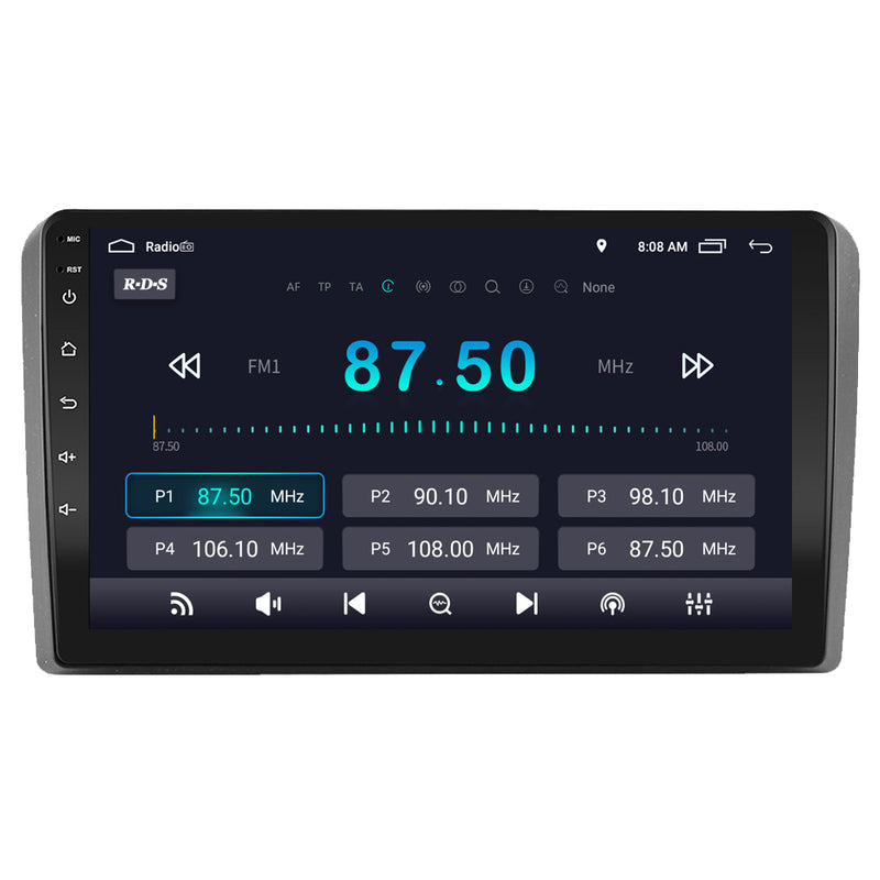RoverOne Car Stereo Radio Bluetooth CarPlay GPS Navigation for Audi A3 2 8P 2003 - 2013 S3 2 2006 - 2012 RS3 1 2011 2012