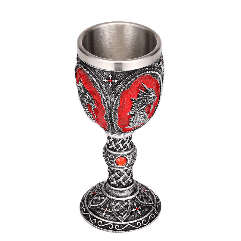 Dragon King Resin Stainless Steel Stainless Steel 200ml Retro Glass Go