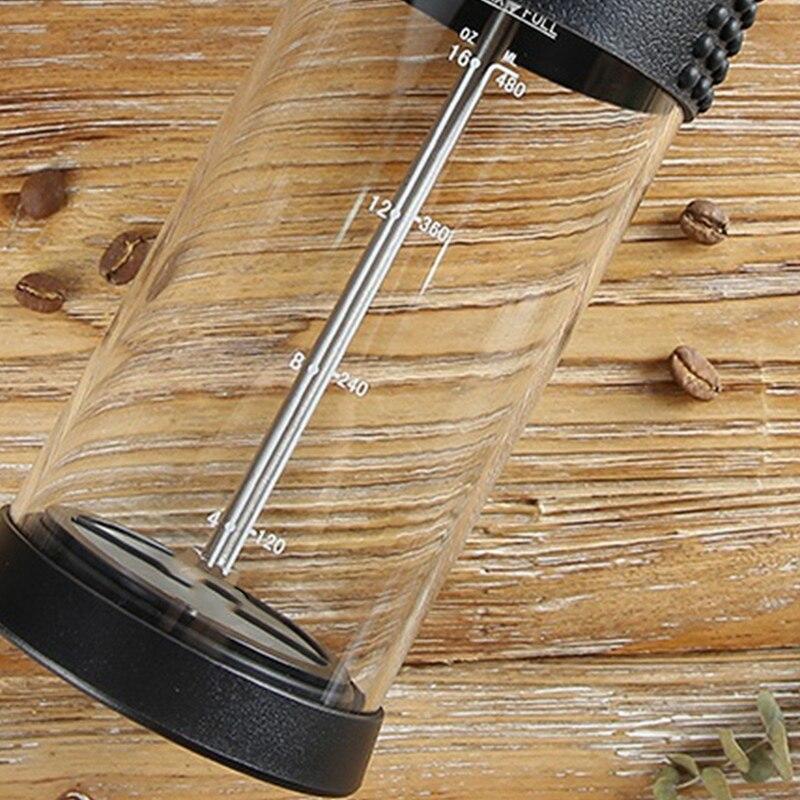 Coffee machine French Press, with filtration system, heat-resistant