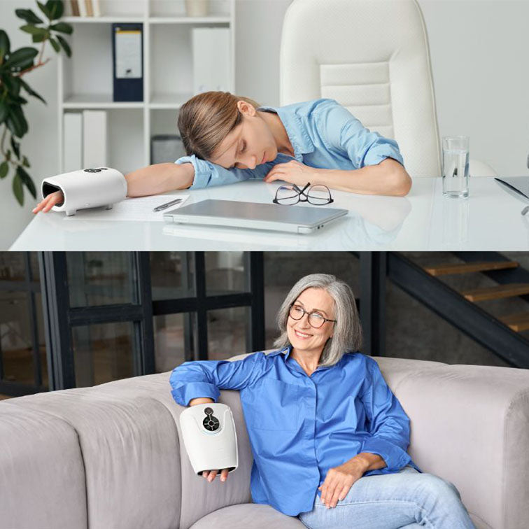 Hand massager, wrist, palm, joint, finger, acupoint heating and application, comfortable and soothing hand massage device, home use
