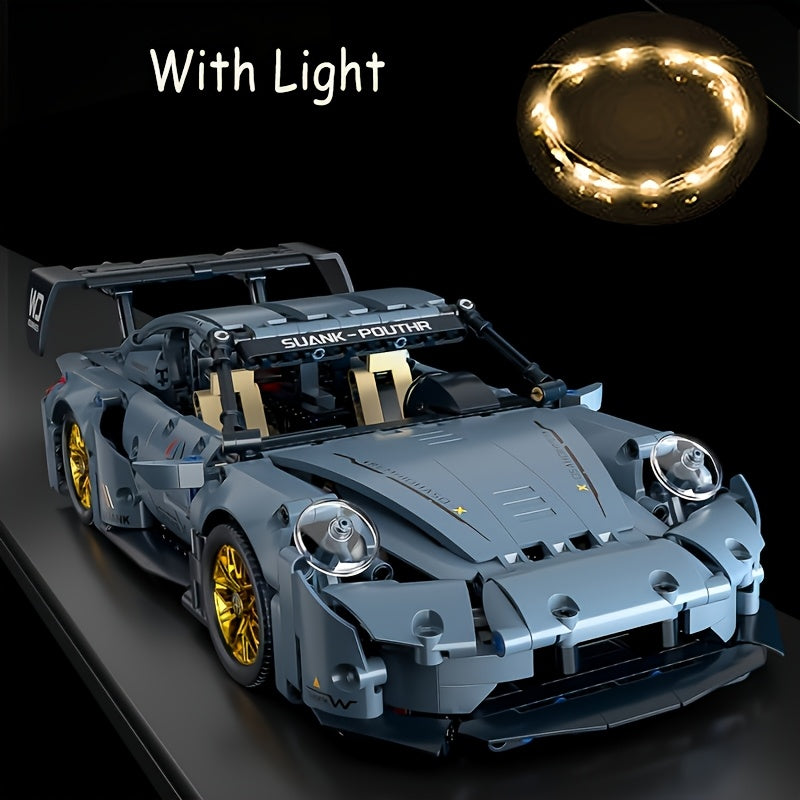 1:14 Scale Sports Car Building Blocks Set, Widebody Modified Super Car Model Kit, Collectible Technic Bricks for Adults Teens, Gift for Car Lovers