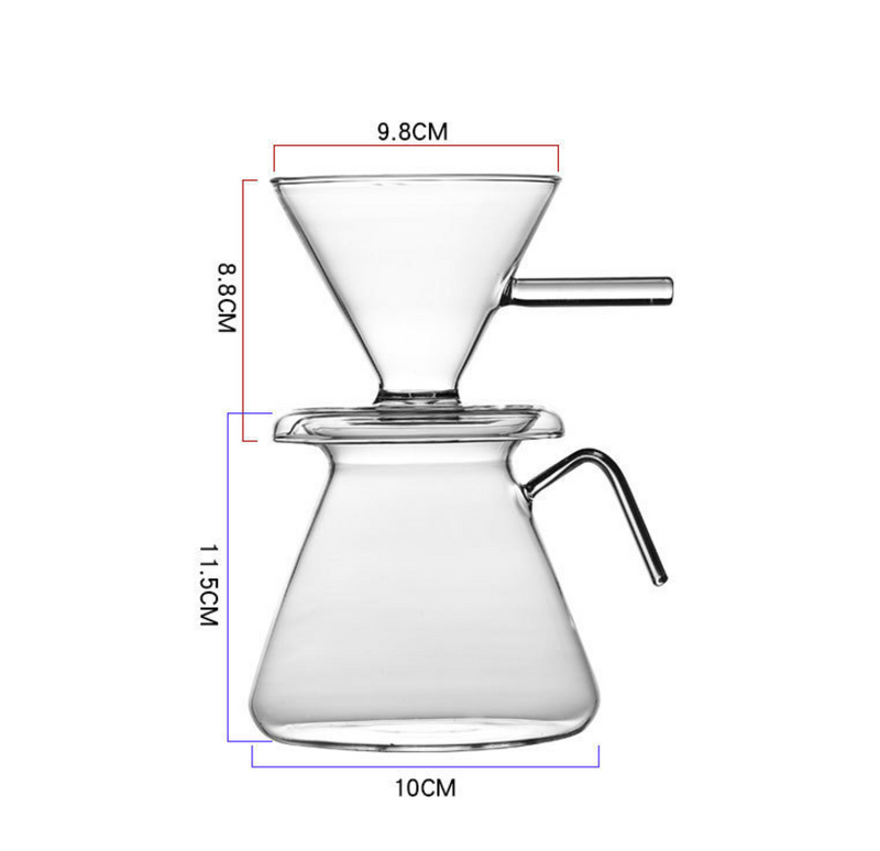 Portable coffee machine coffee pot glass coffee pot espresso kettle