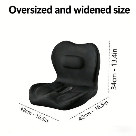 Ergonomic Memory Foam Seat Cushion with Back Support, Lumbar Support Pillow for Car, Office Chair, Truck, Relieve Back Pain
