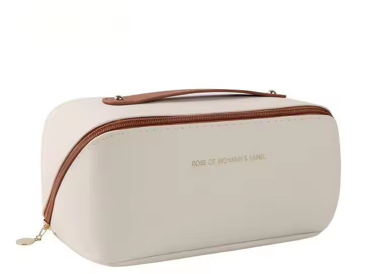 Large Capacity Partition Storage Makeup Bag Portable Deluxe Minimalist Travel Bag Toiletries Storage Bag