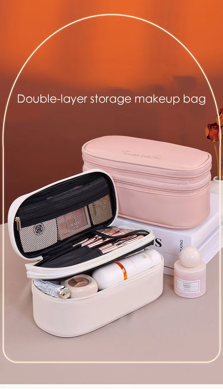 Water Resistant Portable Travel Cosmetic Organizer Case