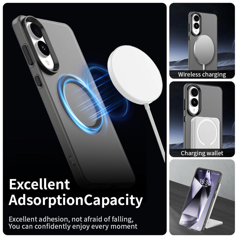 Phone Case for Samsung Galaxy S25 Edge, Compatible with Magsafe,Shockproof Magnetic Case Cover