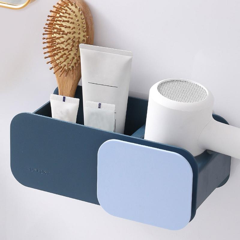 Bathroom Finishing Brush Hairdryer Stand Wall Shelf