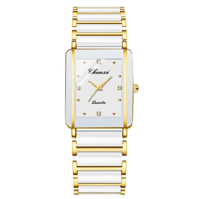 Chenxi Women’s Wristwatch – Slim Square Ceramic Luxury Design