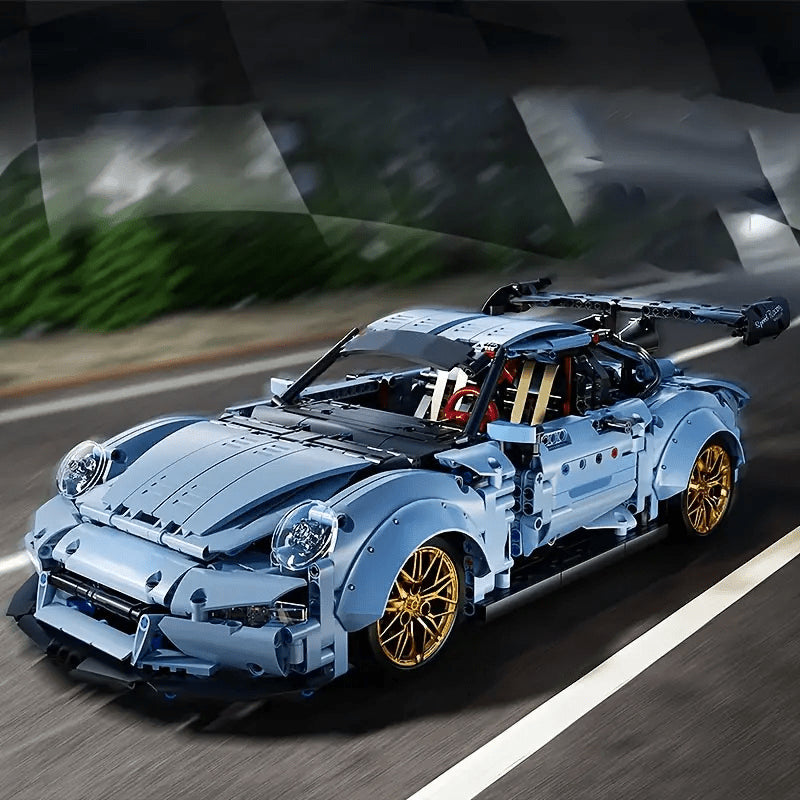1:14 Scale Sports Car Building Blocks Set, Widebody Modified Super Car Model Kit, Collectible Technic Bricks for Adults Teens, Gift for Car Lovers