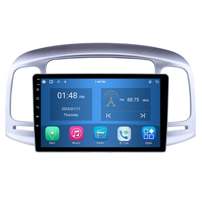 RoverOne Car Stereo Radio Bluetooth CarPlay GPS Navigation for Hyundai Accent 3 2006 - 2011