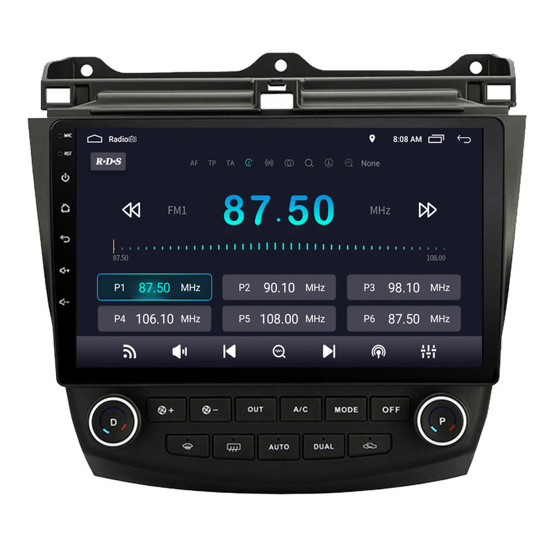 RoverOne Car Stereo Radio Bluetooth CarPlay GPS Navigation for Honda Accord 7 VII 2002 - 2008