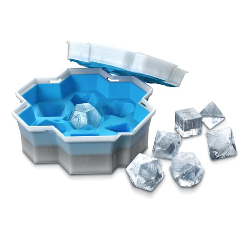 Flexible Ice Cube Shaped Freezer Silicone Ice Cube Mold For Whisky Mix